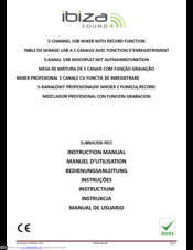 Ibiza sound DJM95USB-REC Instruction Manual