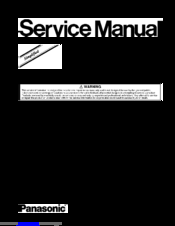 Panasonic TC-L60DT60W Service Manual