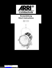 ARRI AS 40/25 Short Instructions