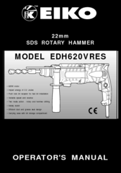 K-Eiko EDH620VRES Operator's Manual