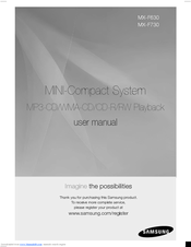 Samsung MX-F630 User Manual