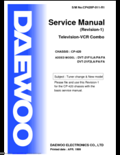 Daewoo DVT-21F1LA Service Manual