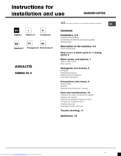 Hotpoint ariston Aqualtis AQM8D 49 U Manuals | ManualsLib