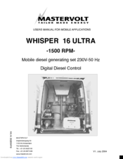 Mastervolt WHISPER 16 ULTRA User Manual
