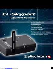 Elinchrom EL-Skyport 19352 Instructions For Use Manual