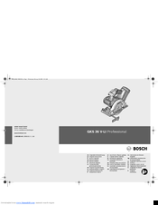 Bosch GKS 36 V-LI Original Instructions Manual