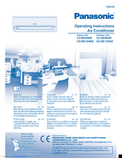 Panasonic CU-RE12HKE Operating Instructions Manual