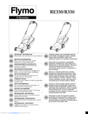 Flymo R 330 Important Information Manual