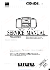 Aiwa csd-md11 Service Manual