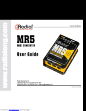 Radial Engineering MR5 User Manual