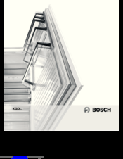 Bosch KGD Series Instructions For Use Manual