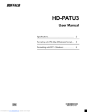 Buffalo hd-patu3 User Manual