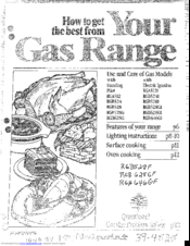Hotpoint RGB528G1 Use And Care Manual