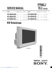 Sony Trinitron KV-32HX15B Service Manual