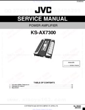 Jvc KS-AX7300 Service Manual