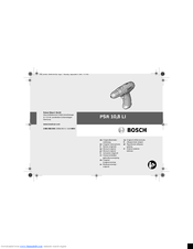 Bosch PSR 10 Original Instructions Manual