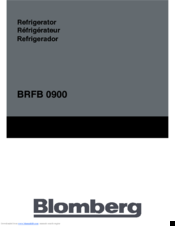 Blomberg BRFB 0900 Instruction Manual