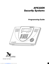 Apxalarm APX32EN Programming Manual