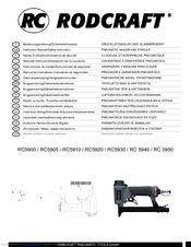 RODCRAFT RC5920 Instruction Manual/Safety Instruction
