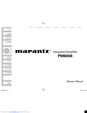 Marantz PM6004 Owner's Manual