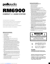 Polk Audio RM6900 Instruction Manual