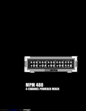 Nady Audio MPM 480 Owner's Manual