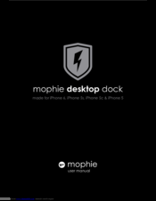 Mophie desktop dock User Manual