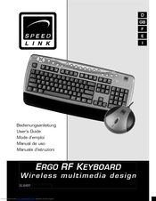 Speed Link ERGO RF KEYBOARD SL-6491 User Manual