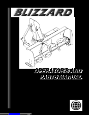 Blizzard B74C Operator And Parts Manual