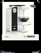 Bosch THD20 Series Operating Instructions Manual