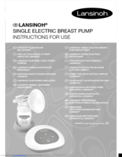 Lansinoh SINGLE ELECTRIC BREAST PUMP Instructions For Use Manual
