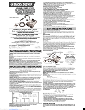 Black & Decker PI500BB Instruction Manual