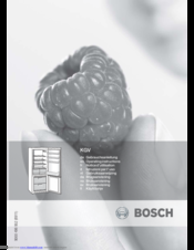 Bosch KGV28V00 Operating Instructions Manual