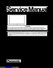 Panasonic TH-58PF11EK Service Manual