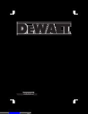 DeWalt DW615 Original Instructions Manual