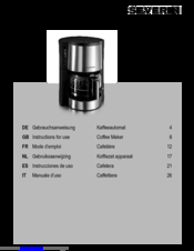 SEVERIN KS9699 Instructions For Use Manual