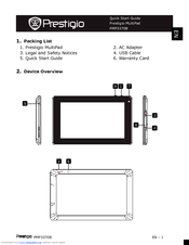 Prestigio PMP3370B Quick Start Manual