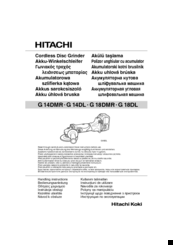 Hitachi G 18DMR Handling Instructions Manual