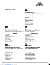 Hotpoint ENBLH 19xxx FW O3 Operating Instructions Manual