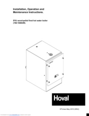 Hoval STU Series Installation, Operation And Maintenance Instructions