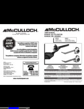 McCulloch MB3200 User Manual
