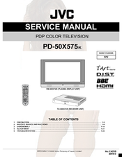 JVC PD-50X575 Service Manual