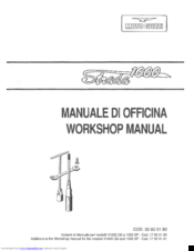 MOTO GUZZI 1993 Strada 1000 Workshop Manual