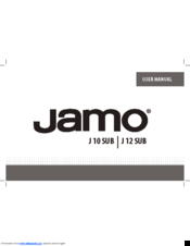 JAMO J 10 SUB User Manual