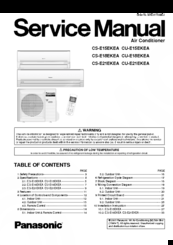 Panasonic CU-E18EKEA Service Manual