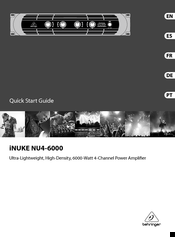 Behringer iNuke NU4-6000 Quick Start Manual