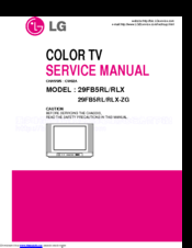 LG 29FB5RL/RLX29FB5RL/RLX-ZG Service Manual