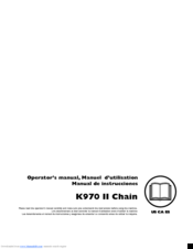 Husqvarna K970 II Chain Operator's Manual