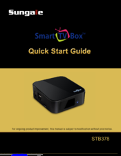 Sungale STB378 Quick Start Manual