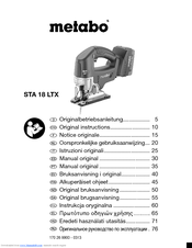Metabo STA 18 LTX Original Instructions Manual